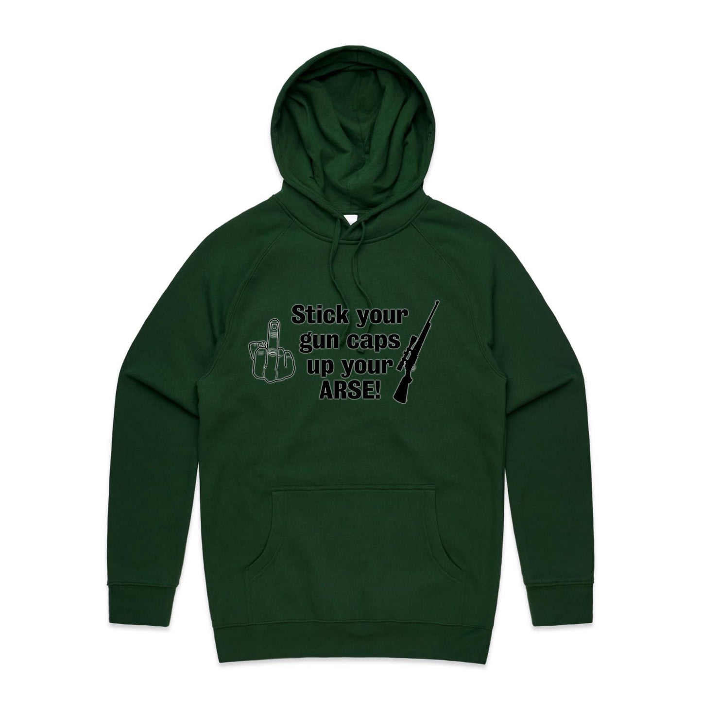 "Stick your gun caps up your ARSE!"- Hoodie